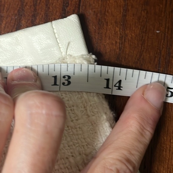Rebecca Taylor, Ivory, Cotton, Softly Textured Tweed,Frayed Hem, EUC, Size 4 - Picture 10 of 12